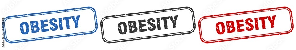 obesity square isolated sign set. obesity stamp obesity square isolated sign set. obesity stamp