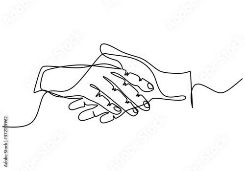 Continuous one single line man and woman hands holding together. Expression of love with holding hands each other isolate on white background. Romantic concept minimalist style. Vector illustration