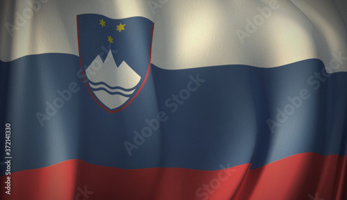 Free Download Flag of Slovenia. 3D rendering of flag background of European countries. National Flag Series Illustration. - GFXLoad