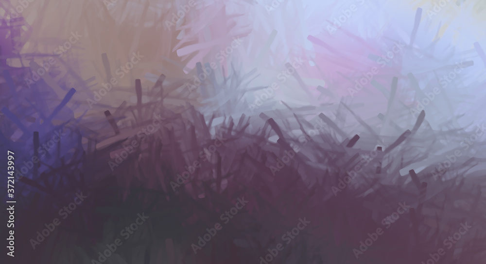 Fototapeta premium Brushed Painted Abstract Background. Brush stroked painting. Strokes of paint. 2D Illustration.