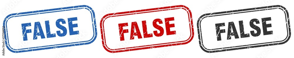 false square isolated sign set. false stamp false square isolated sign set. false stamp
