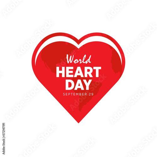 Celebrate World Heart Day. vector illustration