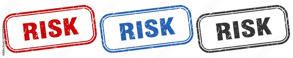 risk square isolated sign set. risk stamp risk square isolated sign set. risk stamp