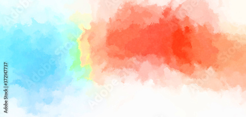 Watercolor painted background. Abstract Illustration wallpaper. Brush stroked painting. 2D Illustration.