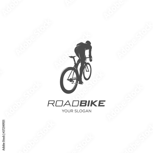 road bike silhouette logo