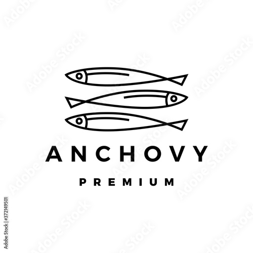 anchovy logo vector icon illustration © gaga vastard
