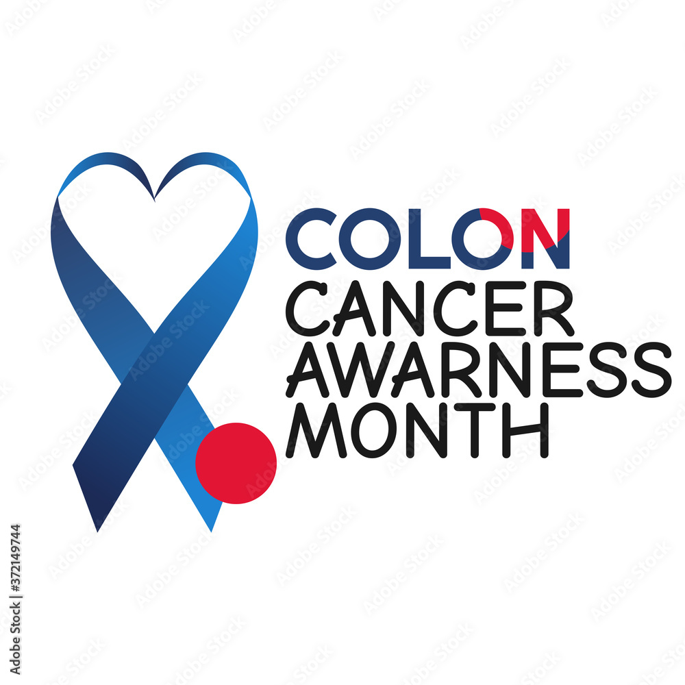 vector graphic of colon cancer awareness month good for colon cancer