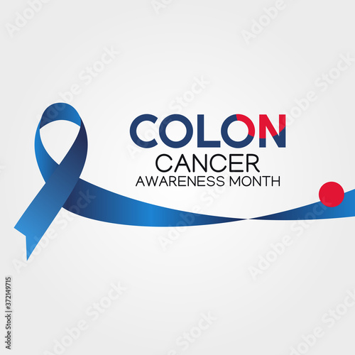 vector graphic of colon cancer awareness month good for colon cancer awareness month celebration. flat design. flyer design.flat illustration. awareness.