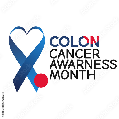 vector graphic of colon cancer awareness month good for colon cancer awareness month celebration. flat design. flyer design.flat illustration. awareness.
