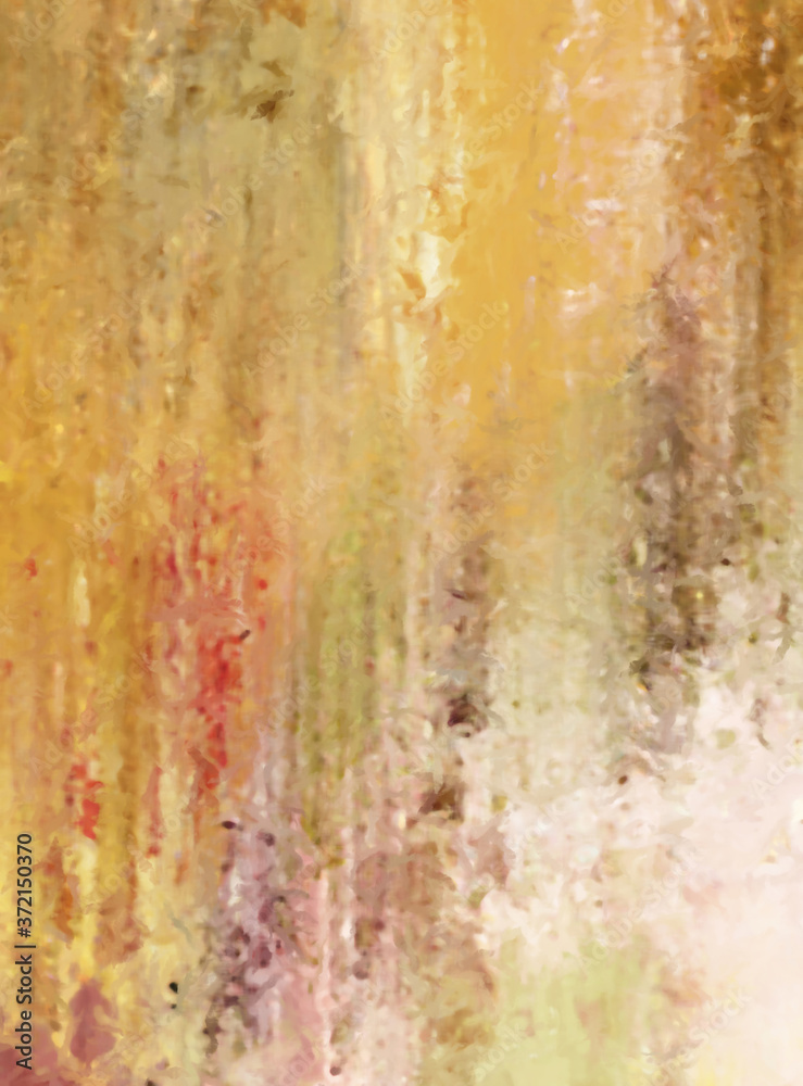 Fototapeta premium Modern art. Colorful contemporary artwork. Color strokes of paint. Brushstrokes on abstract background. Brush painting. Unique wall art.