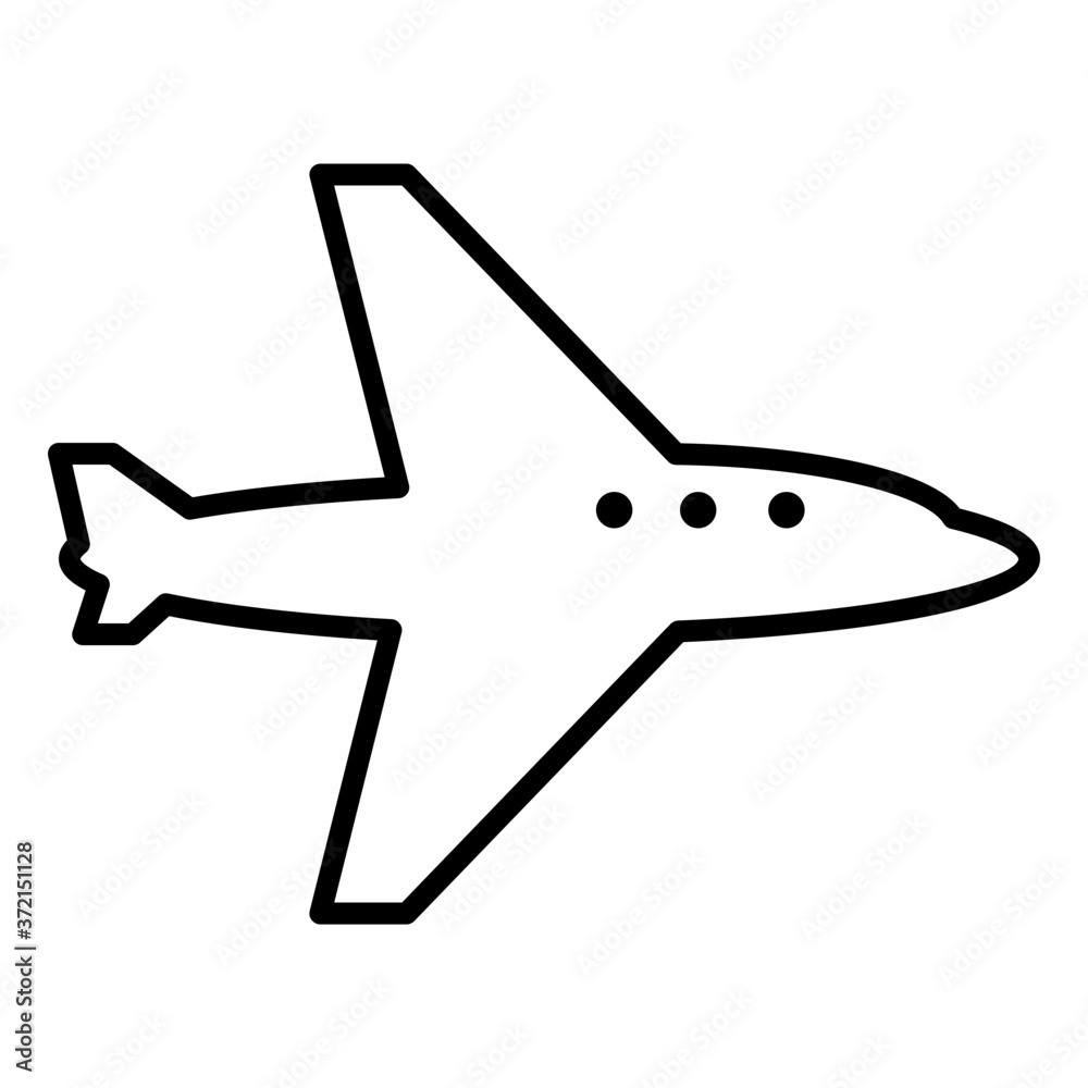 Naklejka premium Airplane icon