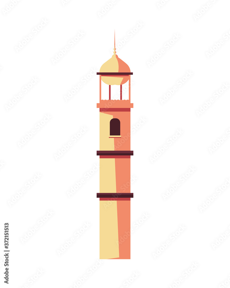Isolated muslim tower vector design Isolated muslim tower vector design