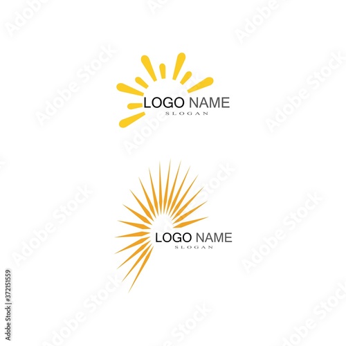  Sun Vector illustration Icon Logo Template