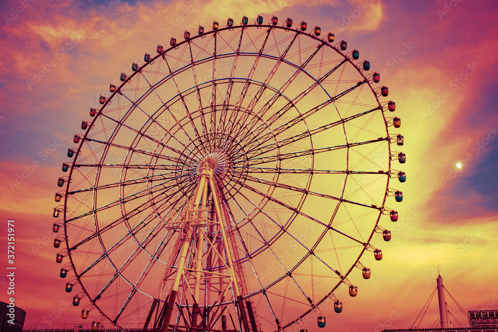 Tokyo Ferris Wheel Sci Fi Mood