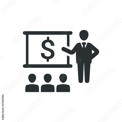 Business sales report icon