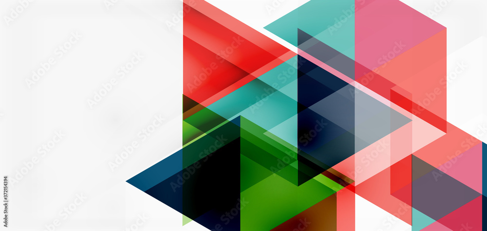 Geometric abstract background, mosaic triangle and hexagon shapes. Trendy abstract layout template for business or technology presentation, internet poster or web brochure cover, wallpaper Geometric abstract background, mosaic triangle and hexagon shapes. Trendy abstract layout template for business or technology presentation, internet poster or web brochure cover, wallpaper