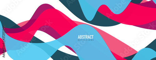 Fluid wave colorful abstract background. Dynamic colorful vibrant vector design