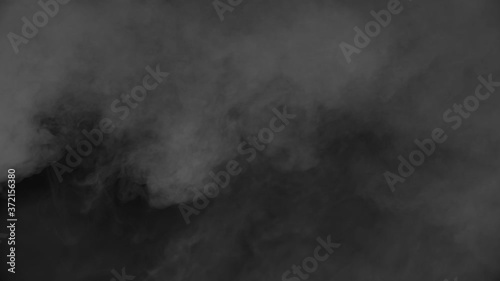 Mystery atmospheric fog, rising cloud of smoke, mist or dry ice. VFX