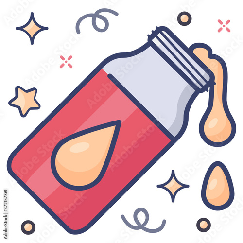 
Airtight oil bottle vector design, oil container concept 
