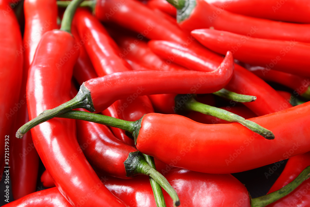 Hot chili pepper as background