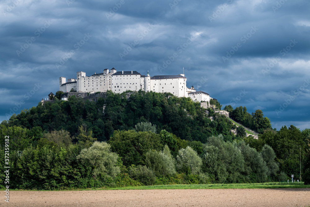 castle in the city of Salzburg