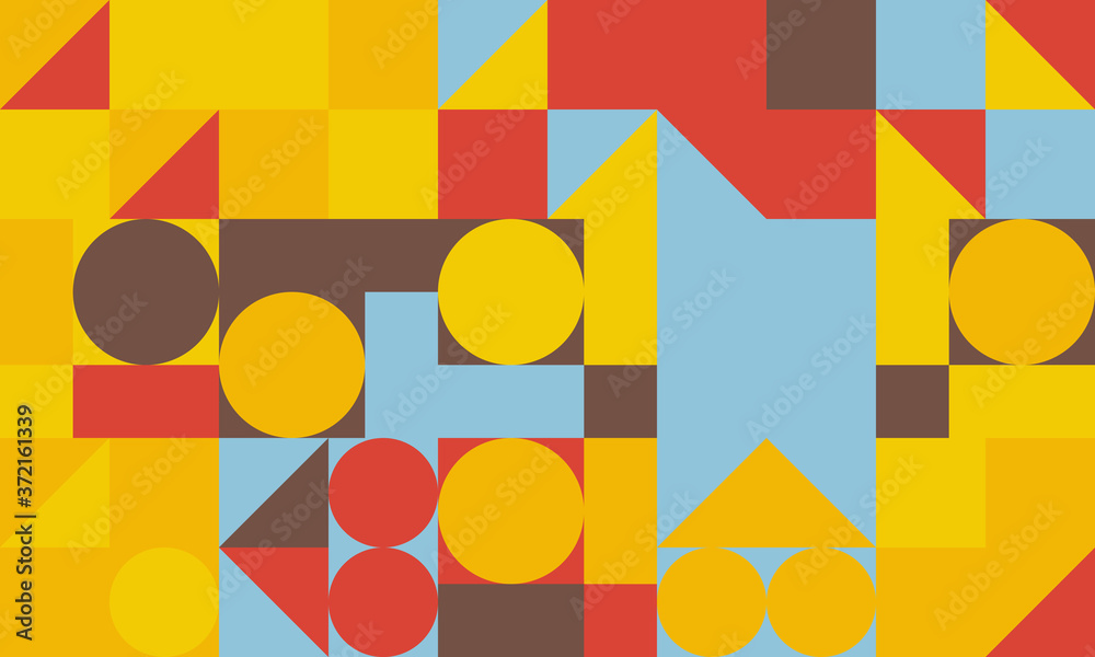 Mosaic Abstract Vector Pattern Design