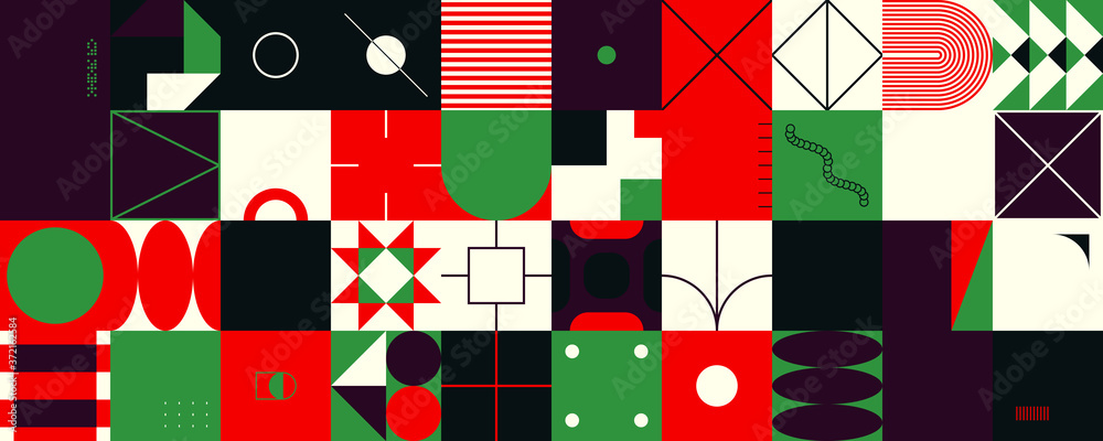 Horizontal Abstract Vector Pattern Design Horizontal Abstract Vector Pattern Design