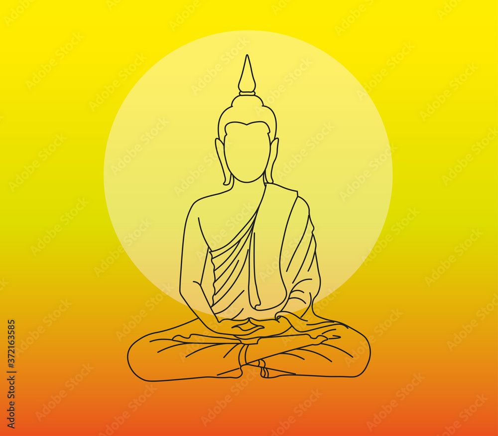 Buddha wallpaper meditating tree on yellow background art vector design illustration Stock Illustration | Adobe Stock Buddha wallpaper meditating tree on yellow background art vector design illustration Stock Illustration | Adobe Stock