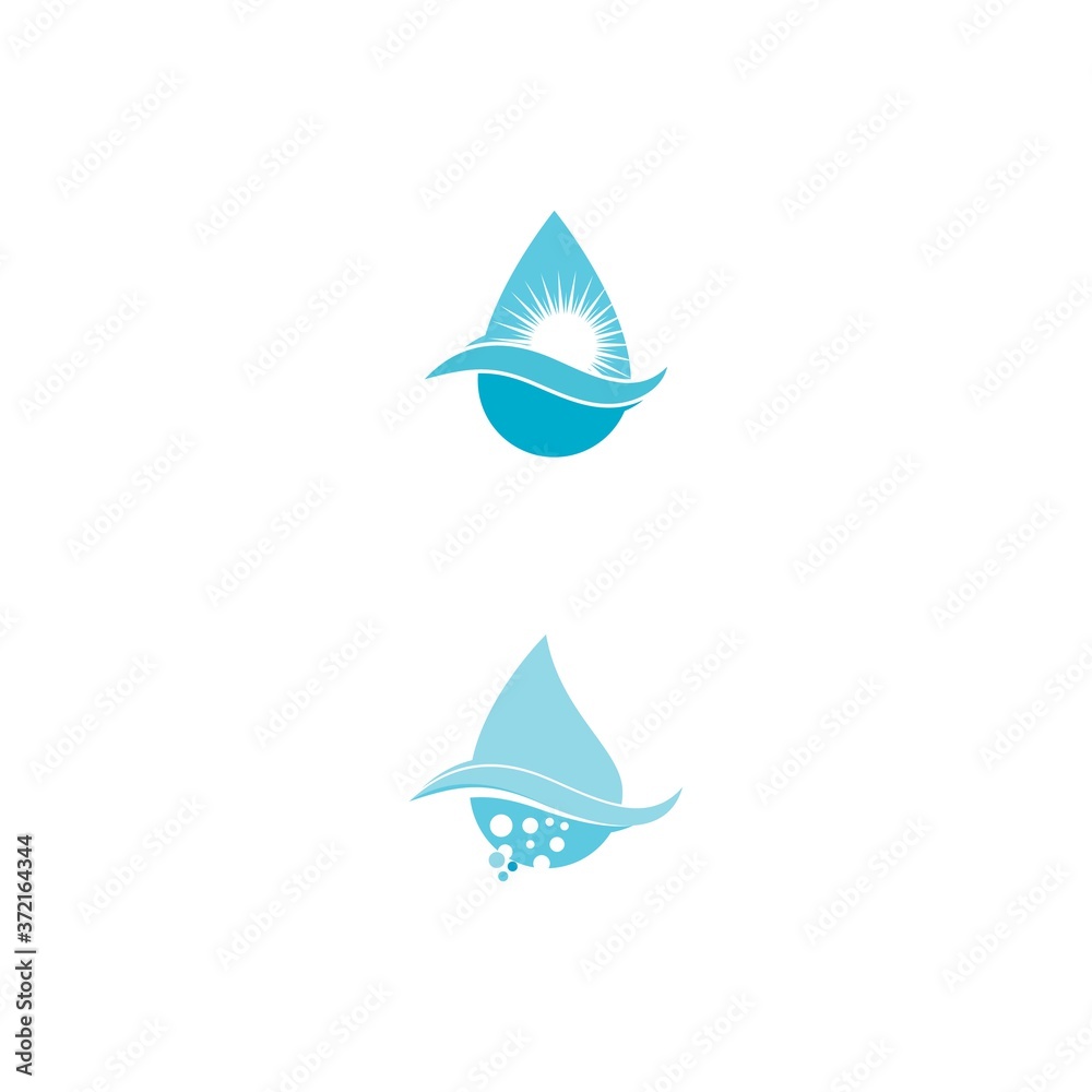 Fototapeta premium Water drop Logo Template vector