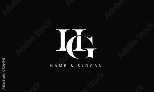 HG, GH, H, G abstract letters logo monogram