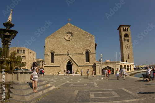 Greek architecture. Rhodes island. Summer vacation. Euro-trip.