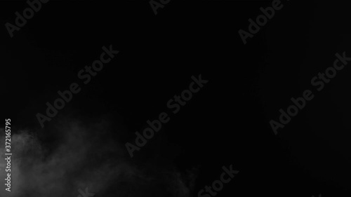Mystery atmospheric fog, blowing cloud of smoke, mist or dry ice. VFX