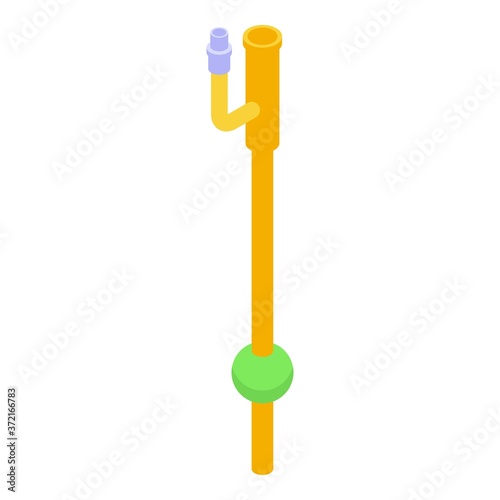 Catheter pipe icon. Isometric of catheter pipe vector icon for web design isolated on white background