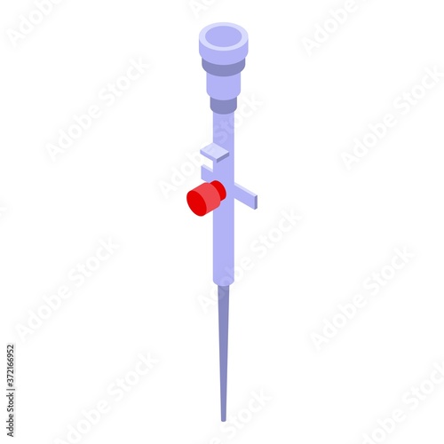 Blood catheter icon. Isometric of blood catheter vector icon for web design isolated on white background