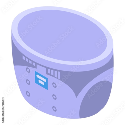 Incontinence diaper icon. Isometric of incontinence diaper vector icon for web design isolated on white background