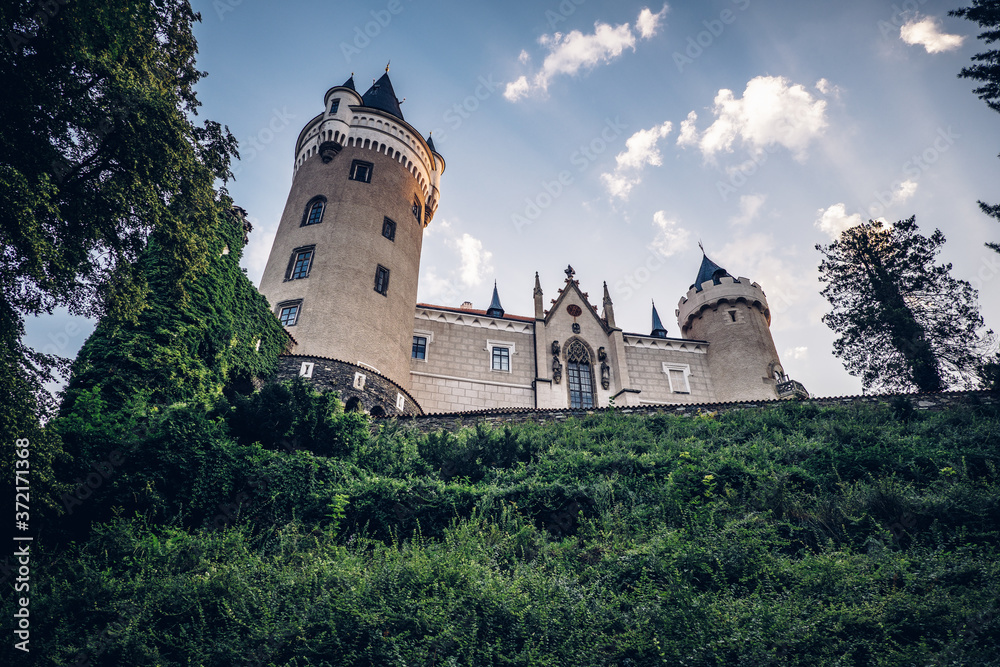 Zleby Chateau is a chateau in the village of the same name approximately 7 km east of Caslav. It was originally a castle built by the Lichtenburg family (perhaps already by Smil of Lichtenburg)