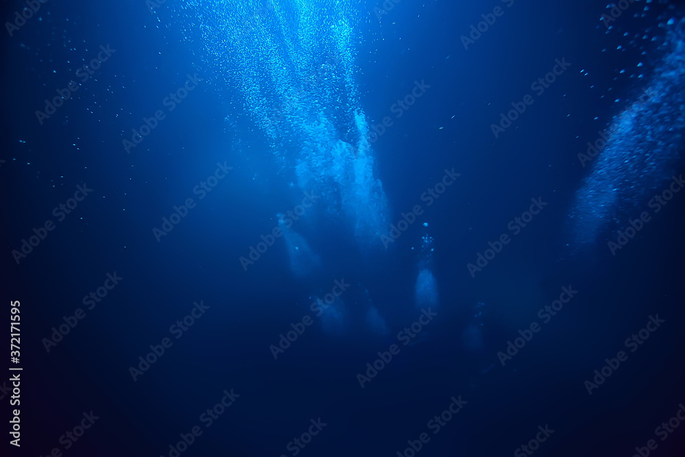 bubbles air under water ocean background diving nature abstract background underwater