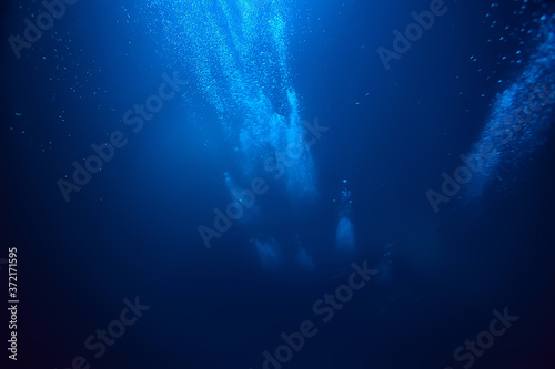 bubbles air under water ocean background diving nature abstract background underwater