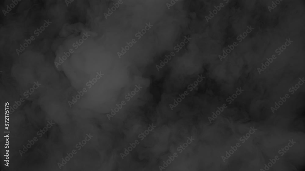 Mystery atmospheric fog, blowing cloud of smoke, mist or dry ice. VFX