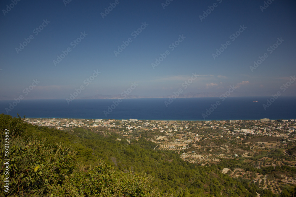 Panorama of Greece. Rhodes island. Rest at the sea. Euro-trip. Panorama of Greece. Rhodes island. Rest at the sea. Euro-trip.