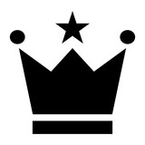 Crown icon with black color