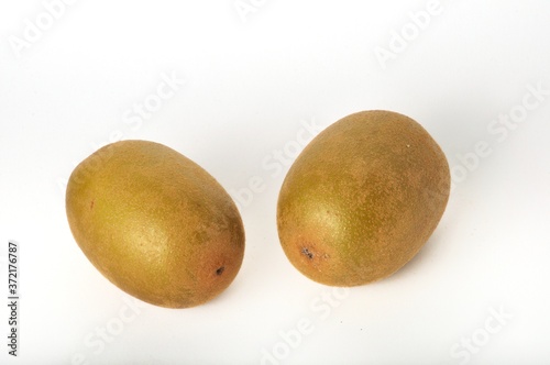 Kiwi gold on a white background