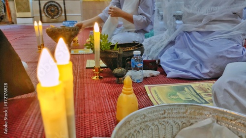 candles in church