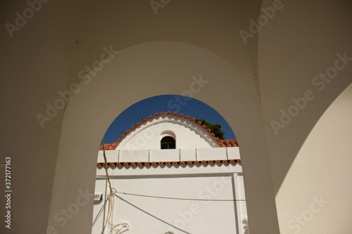 Greek ancient architecture. Rhodes island. Summer vacation. Euro-trip.