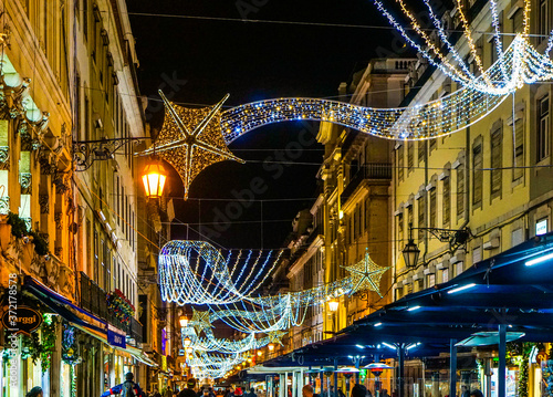 The view in streets before Christmas