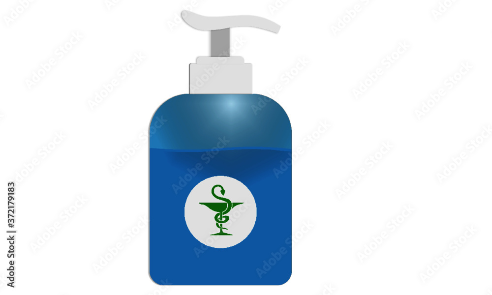 Fototapeta premium Antibacterial hydroalcoholic gel