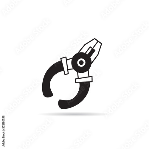 pliers tool icon vector illustration