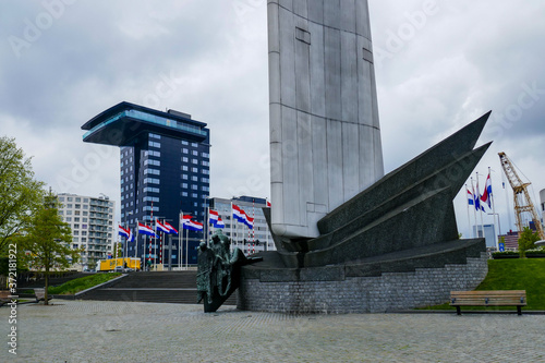 modern buildings in the Dutch city of Rotterdam photo