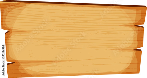 Vector Illustration of a wooden sign