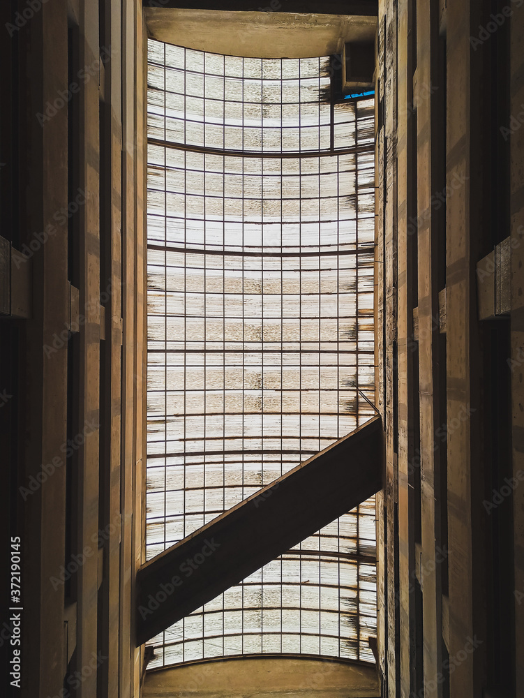 old wooden building sunroof with yellow Tone old wooden building sunroof with yellow Tone